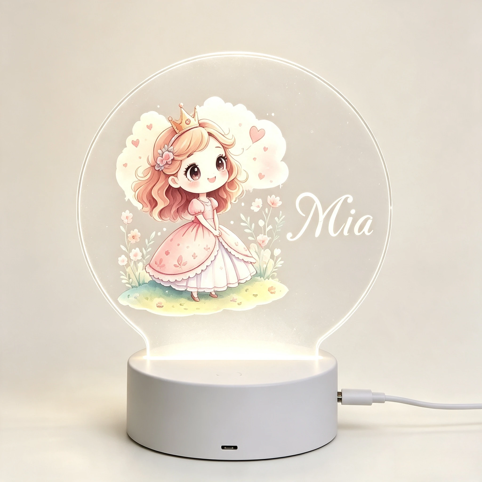 Baby Nursery Lamp - Милый ночник в виде короны маленькой