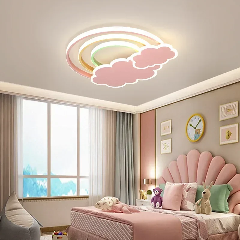 Baby Nursery Light Fixture - Современный минималистичный светодиодный потолочный светильник «Радужное