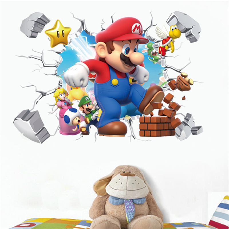 Baby Nursery Design - 3D-наклейки на стену с персонажами мультфильмов