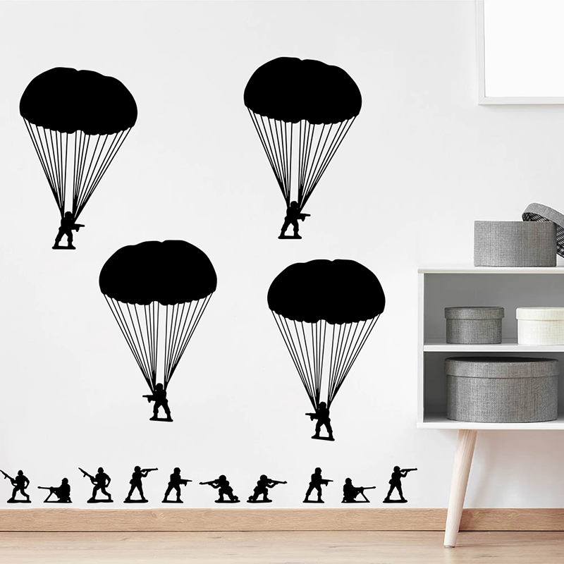 Baby Nursery Design - Армейские мужчины, солдаты, десантники, стикер на