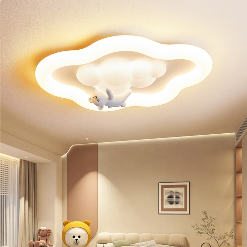 Baby Nursery Light Fixture - Французские потолочные светильники «Кремовое облако» для