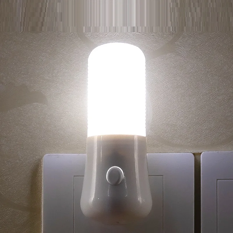 Baby Nursery Lamp - Светодиодный ночник Белый ЕС/US Кнопочный переключатель