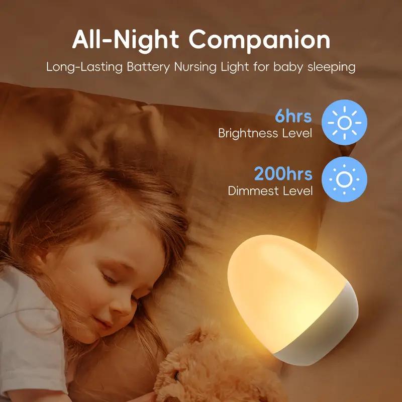 Baby Nursery Lamp - Сенсорный ночник для детской, перезаряжаемый портативный