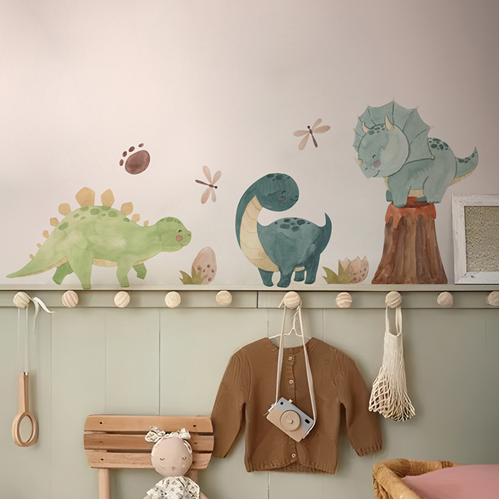 Baby Nursery Design - Наклейки на стену с динозавром, наклейки