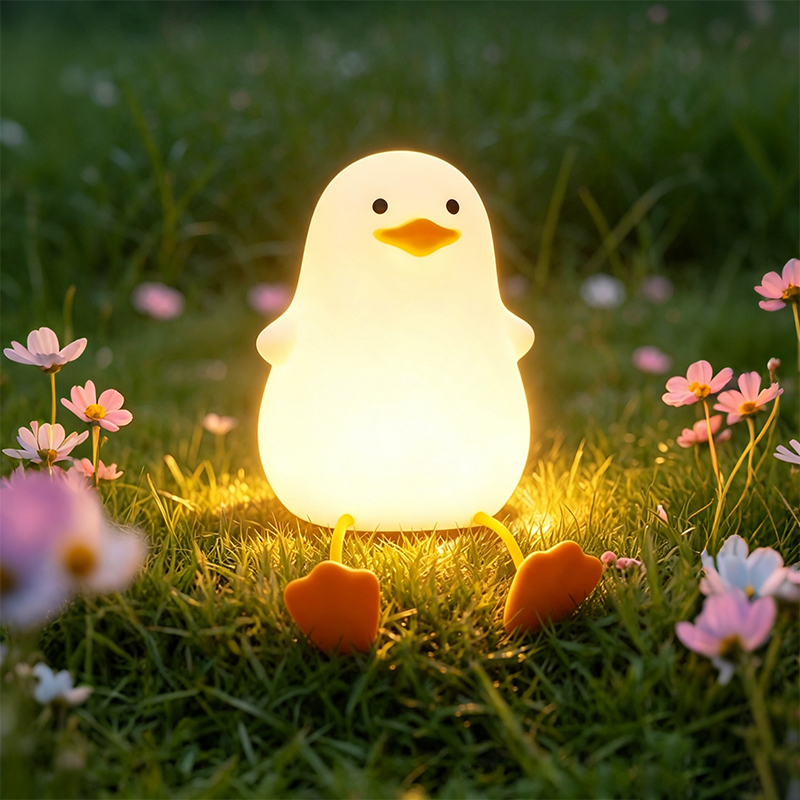 Baby Nursery Table Lamp - Светодиодный ночник в виде милой уточки,