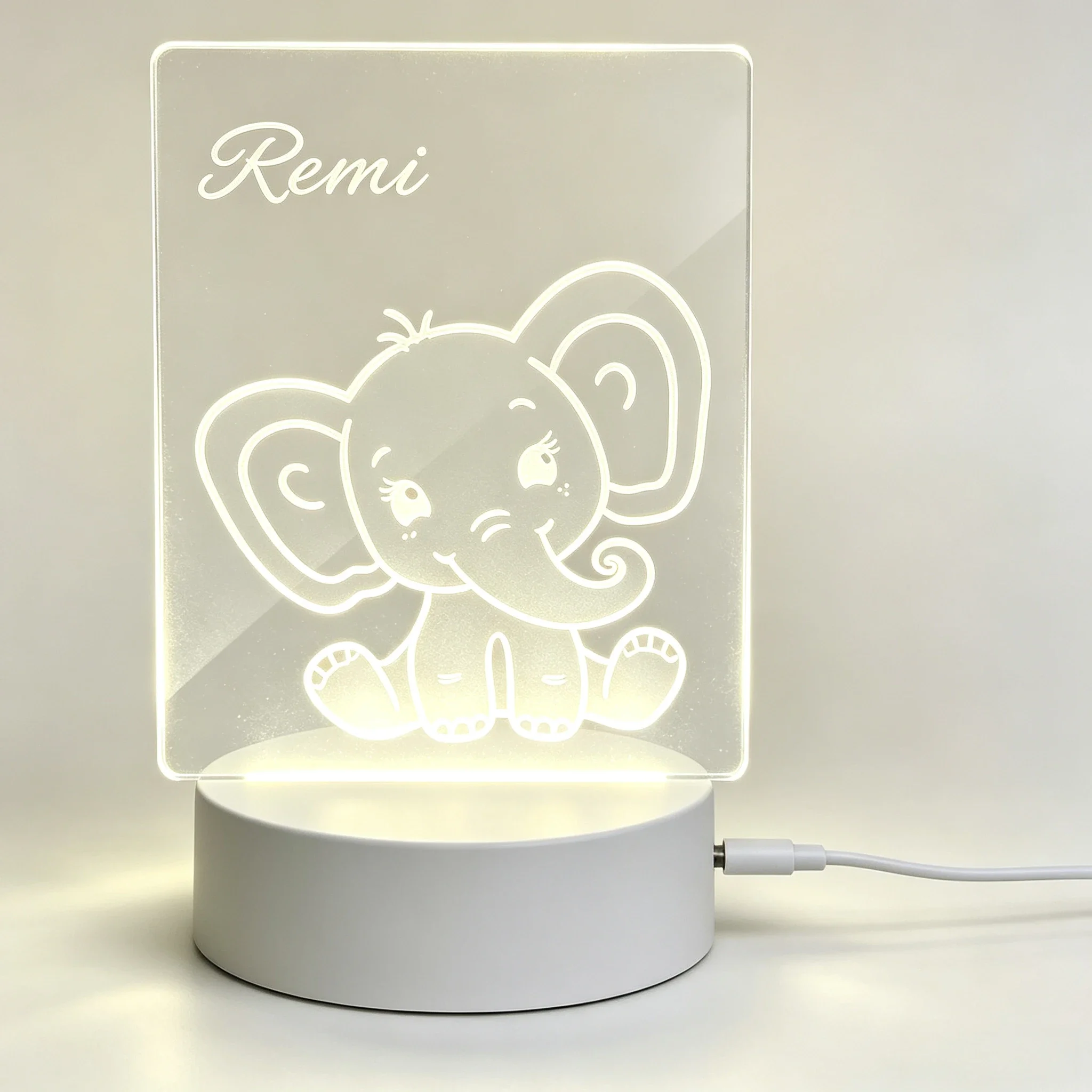 Baby Nursery Lamp - Ночник с индивидуальным именем в виде