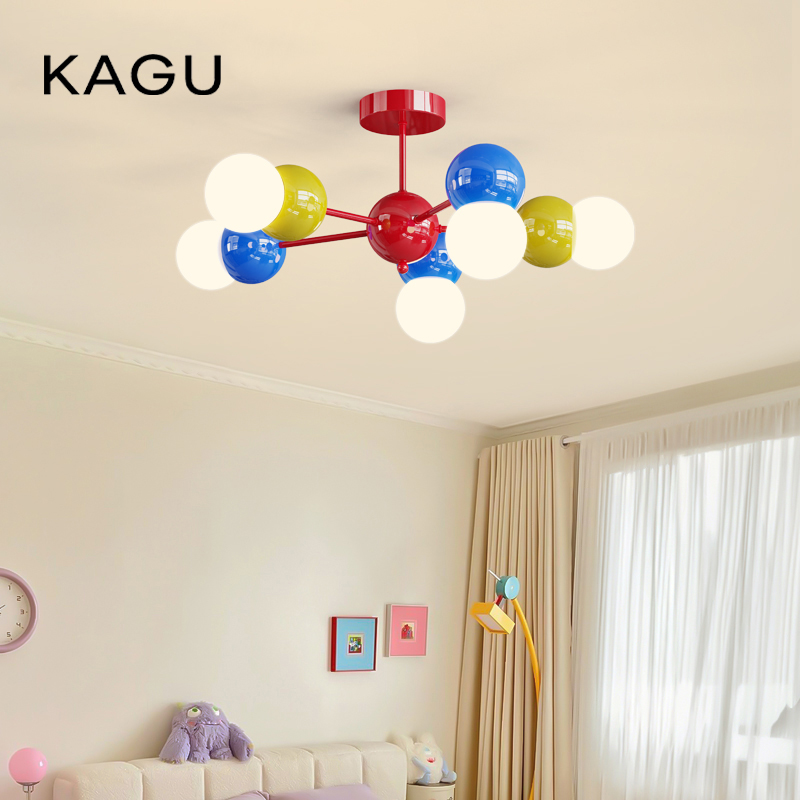 Baby Nursery Light Fixture - Люстра KAGU Bubble Ball - красочная