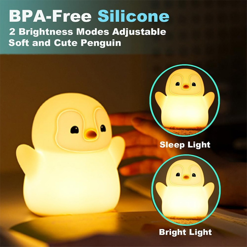 НОВЫЙ Ночник-пингвин из силико – обзор и цена Baby Nursery Table Lamp