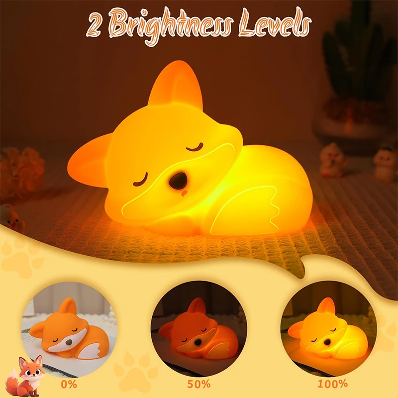 Милый ночник в виде лисы, сили – обзор и цена Baby Nursery Table Lamp