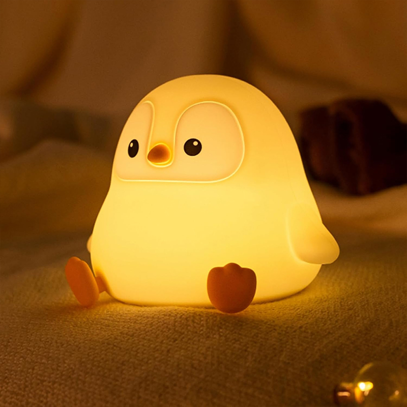 Милый ночник-пингвин из силико – обзор и цена Baby Nursery Table Lamp