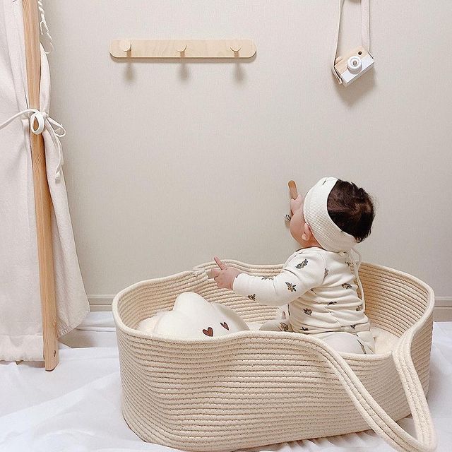 Ins Wind новая хлопковая верев – обзор и цена Baby Nursery Bed