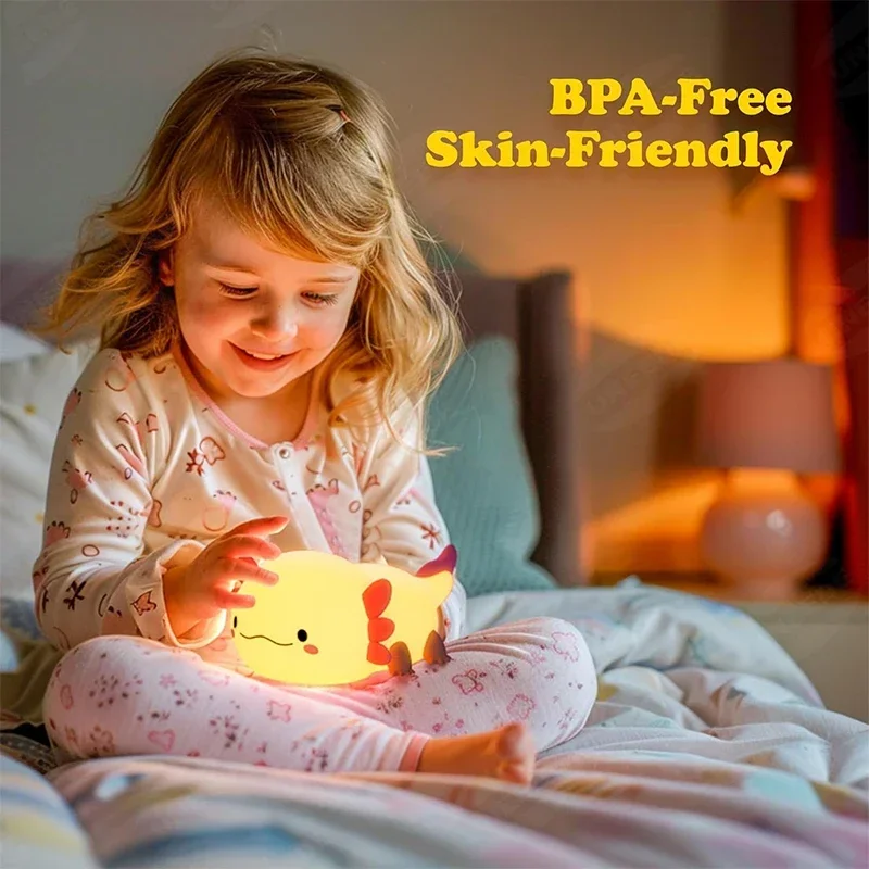 Милый аксолотль ночник силикон – обзор и цена Baby Nursery Table Lamp