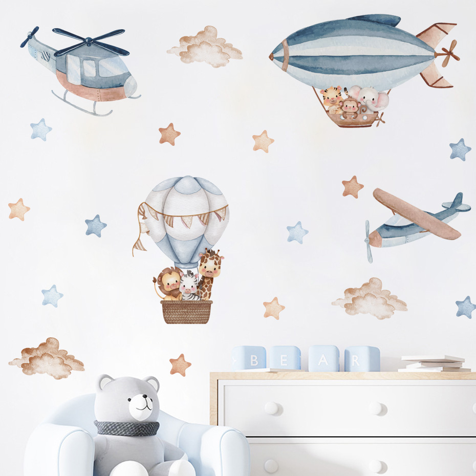 Акварельные животные, воздушны – обзор и цена Baby Nursery Design
