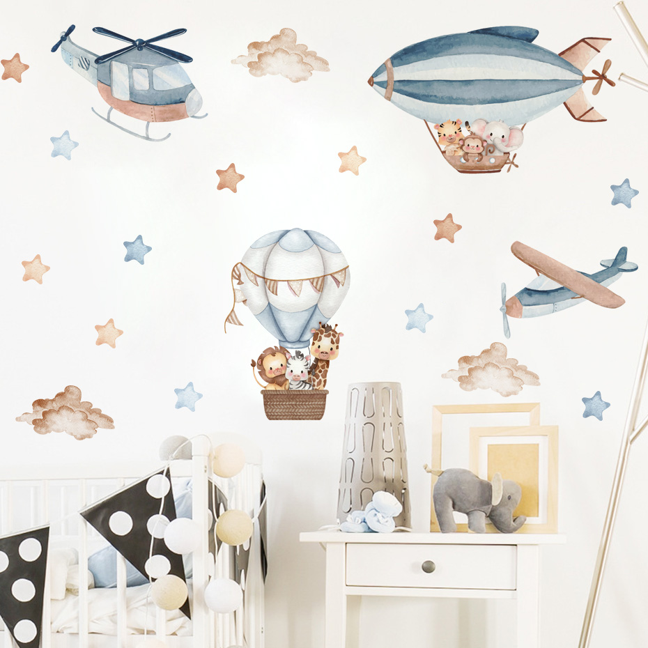 Акварельные животные, воздушны – обзор и цена Baby Nursery Design