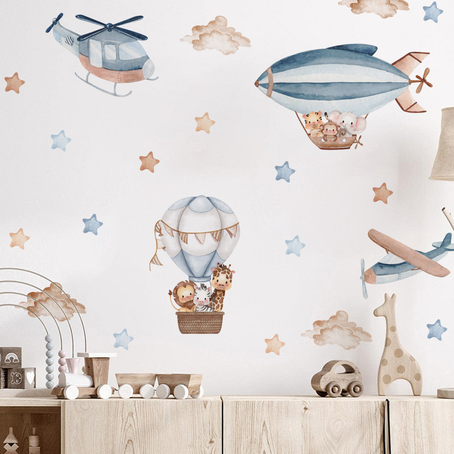 Акварельные животные, воздушны – обзор и цена Baby Nursery Design