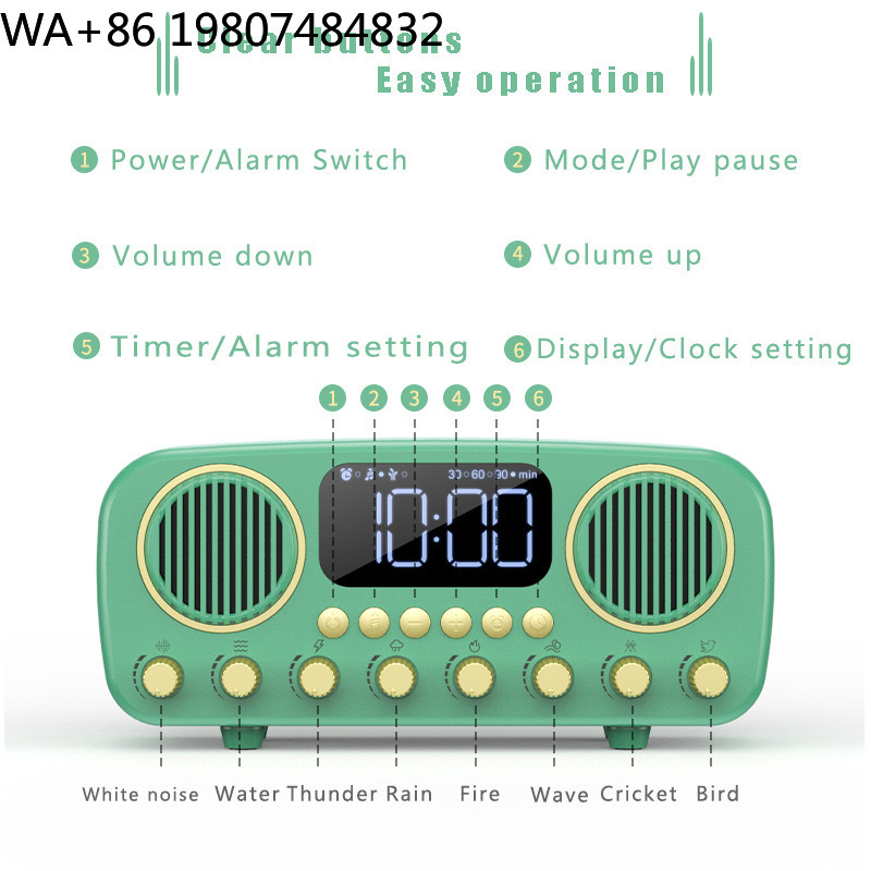 Ретро-будильник с беспроводной – обзор и цена Sound Sleep Trainer Clock