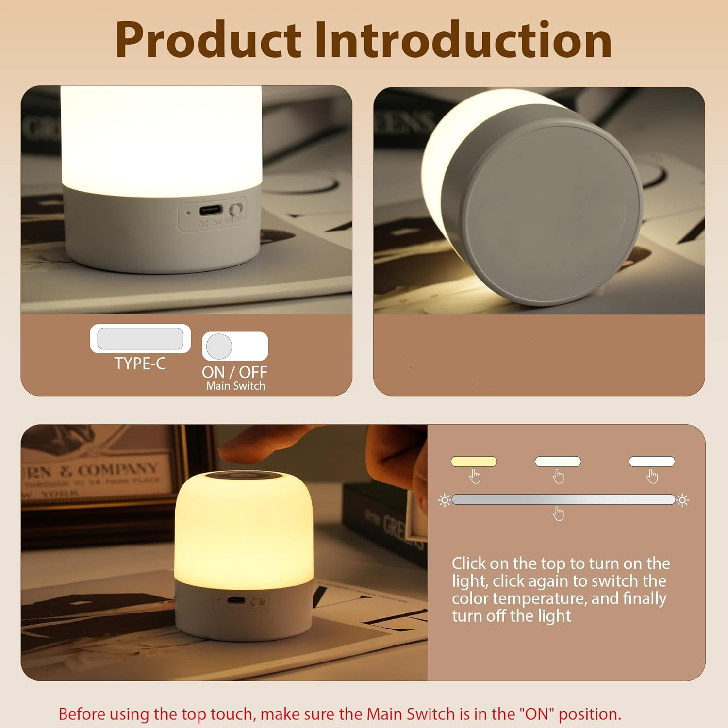 Портативный детский ночник, 3  – обзор и цена Baby Nursery Table Lamp