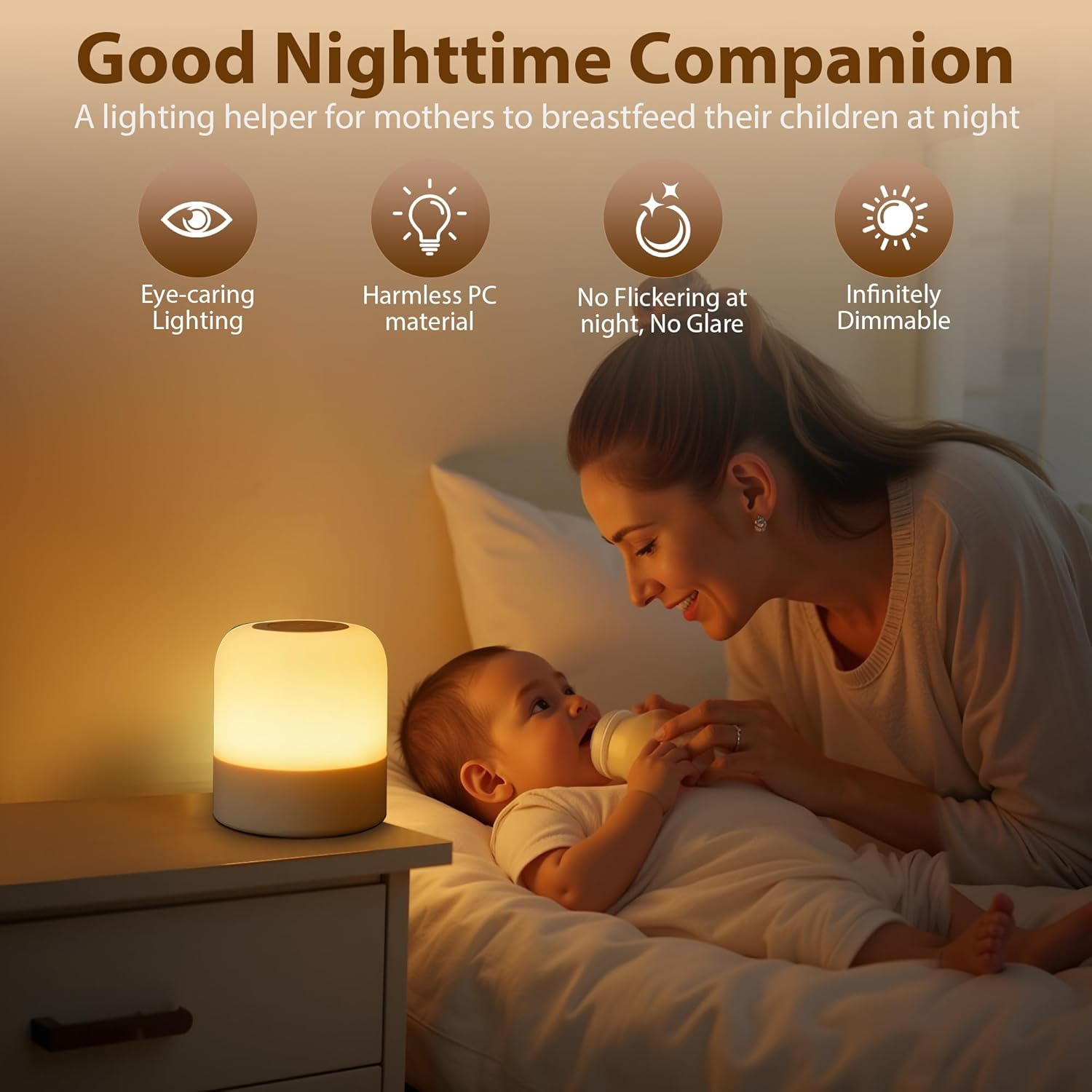 Портативный детский ночник, 3  – обзор и цена Baby Nursery Table Lamp