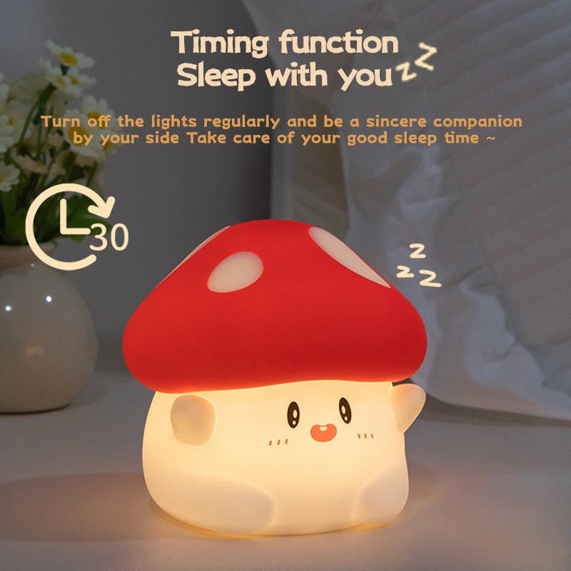 Грибной ночник, светодиодный п – обзор и цена Baby Nursery Table Lamp