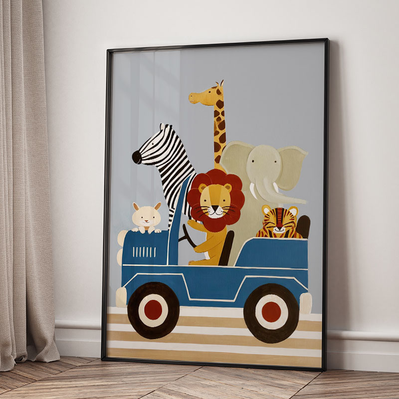 Забавные мультяшные животные:  – обзор и цена Baby Nursery Design