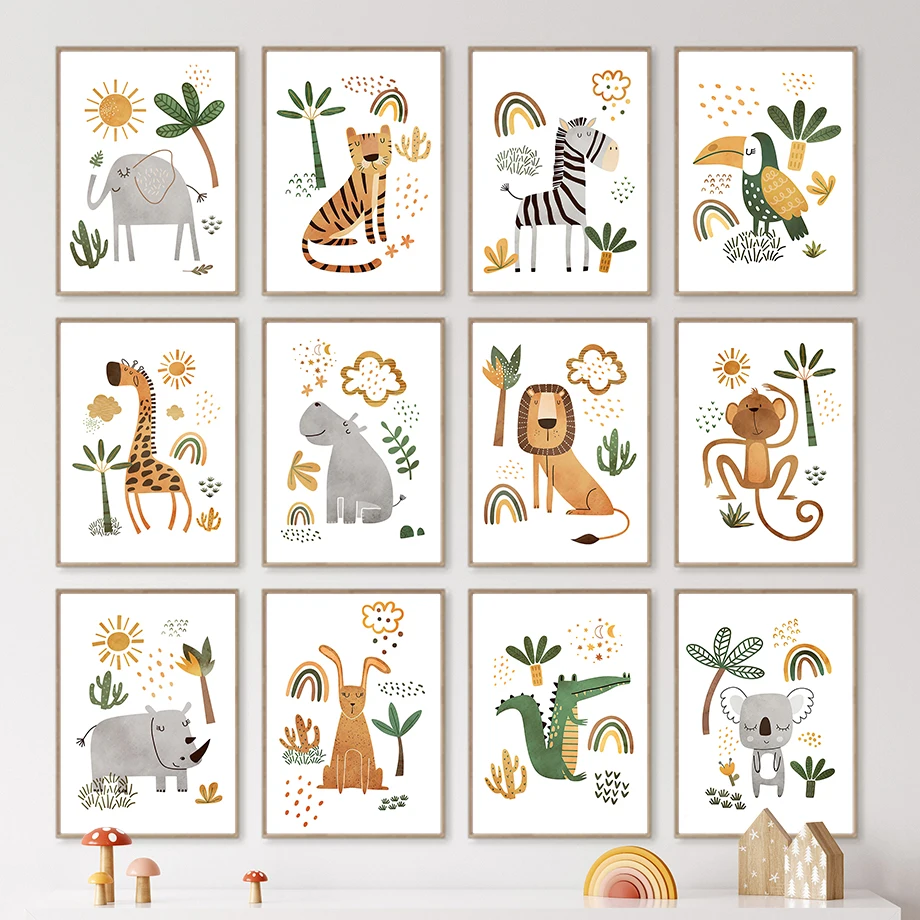 Жираф, слон, тигр, зебра, тука – обзор и цена Baby Nursery Jungle