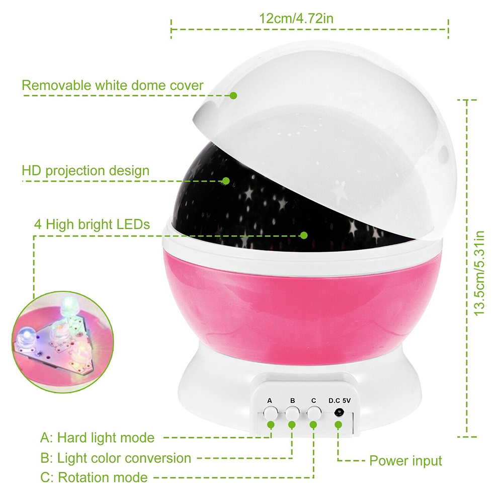 Ночник-проектор, звездное небо – обзор и цена Baby Nursery Table Lamp