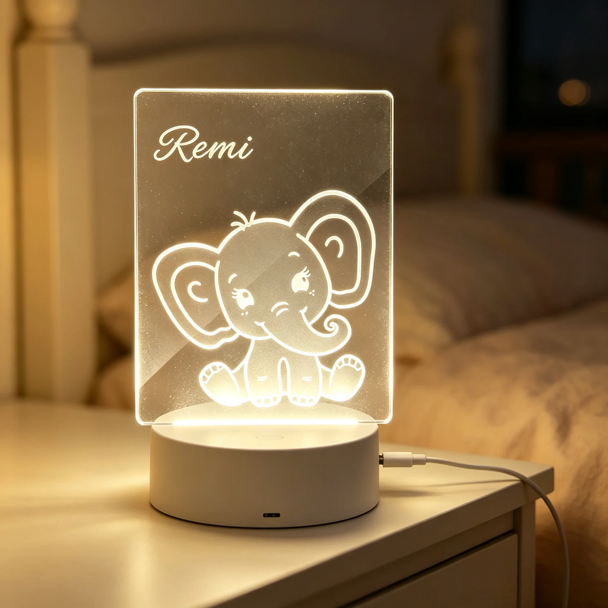 Ночник с индивидуальным именем – обзор и цена Baby Nursery Lamp
