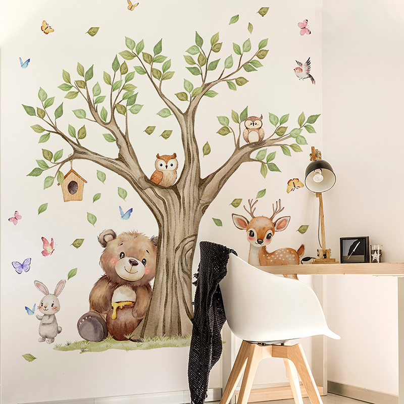Наклейка на стену с изображени – обзор и цена Baby Nursery Jungle
