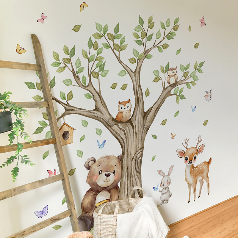 Наклейка на стену с изображени – обзор и цена Baby Nursery Jungle